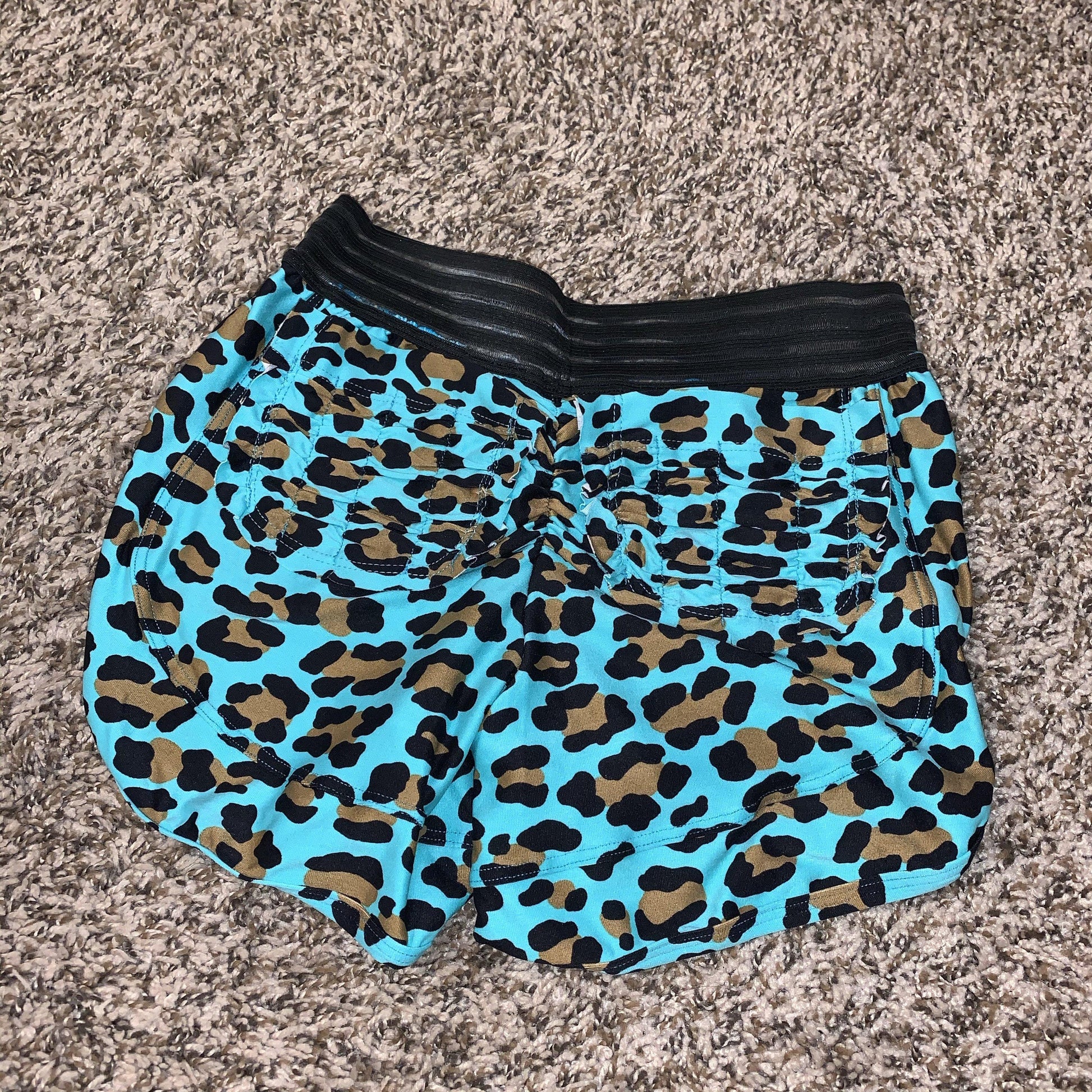 Green Leopard Shorts - Shop Alis Sportswear