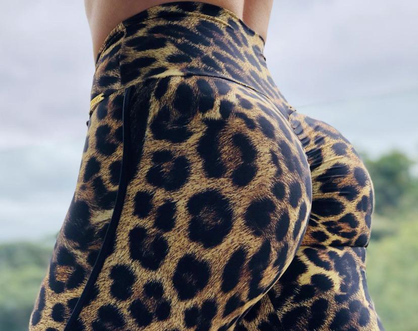 Leopard Leggings Booty Scrunch - Shop Alis Sportswear