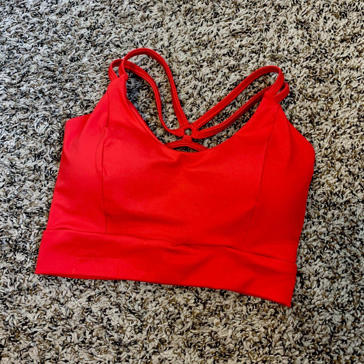 Ring Cropped Top in Red - Shop Alis Sportswear